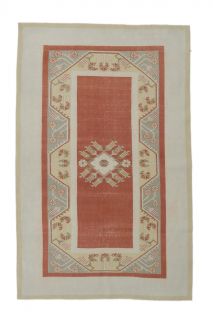 5x8 Vintage Milas Turkish Handmade Area Rug - Thumbnail