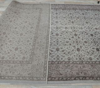 5x8 Vintage Oversized Handmade Isparta Area Rug - Thumbnail