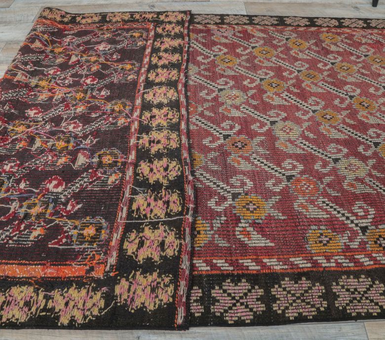 5x8 Vintage Oversized Handwoven Kilim Flatweave Rug