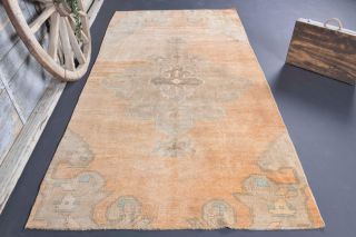 5x9 Handmade Vintage Area Anatolian Rug - Thumbnail