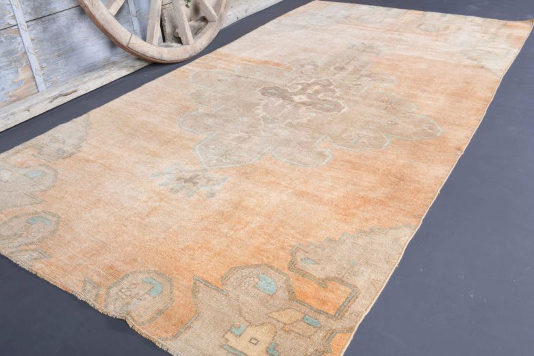 5x9 Handmade Vintage Area Anatolian Rug