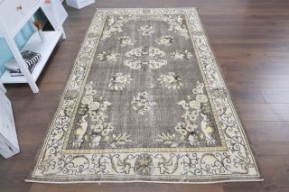 5x9 Handmade Vintage Area Rug - Thumbnail