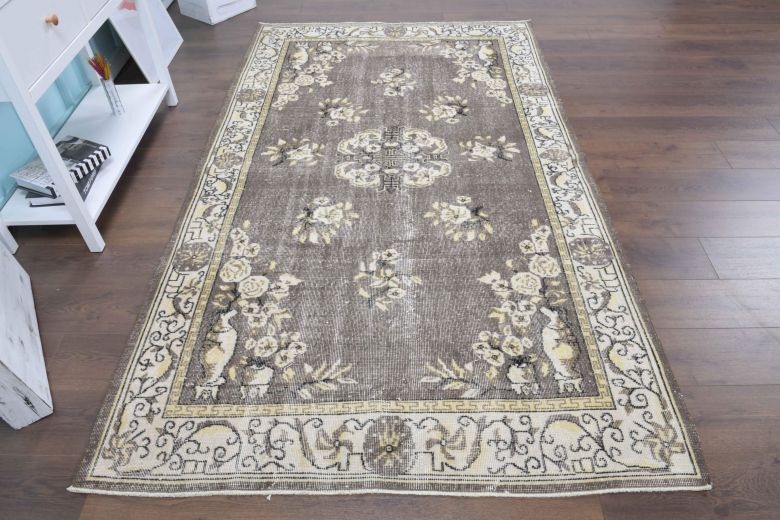 5x9 Handmade Vintage Area Rug