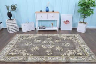 5x9 Handmade Vintage Area Rug - Thumbnail