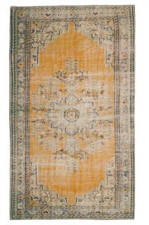 5x9 Handmade Vintage Area Rug - Thumbnail