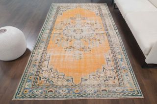 5x9 Handmade Vintage Area Rug - Thumbnail