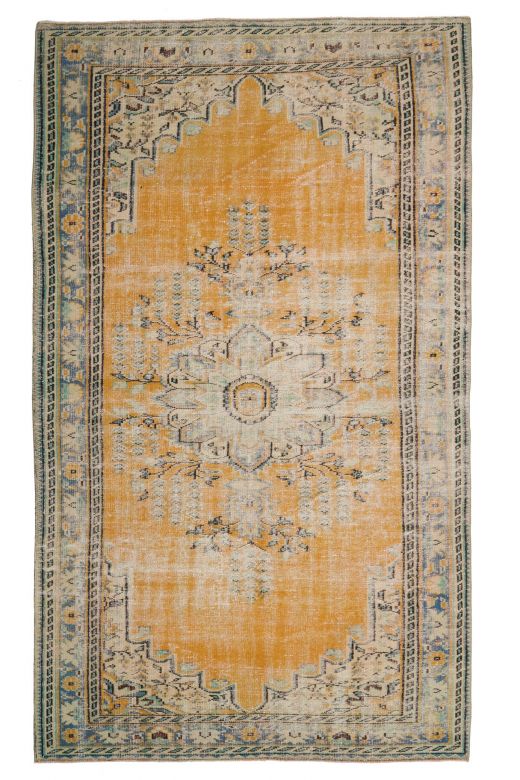 5x9 Handmade Vintage Anatolian Area Rug