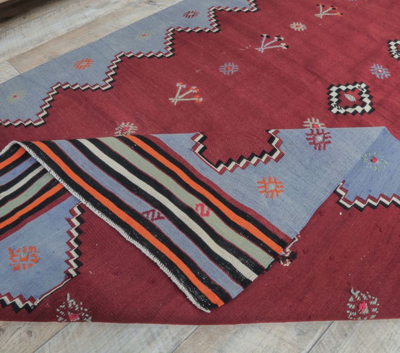5x9 Vintage Balikesir Kilim Handmade Rug
