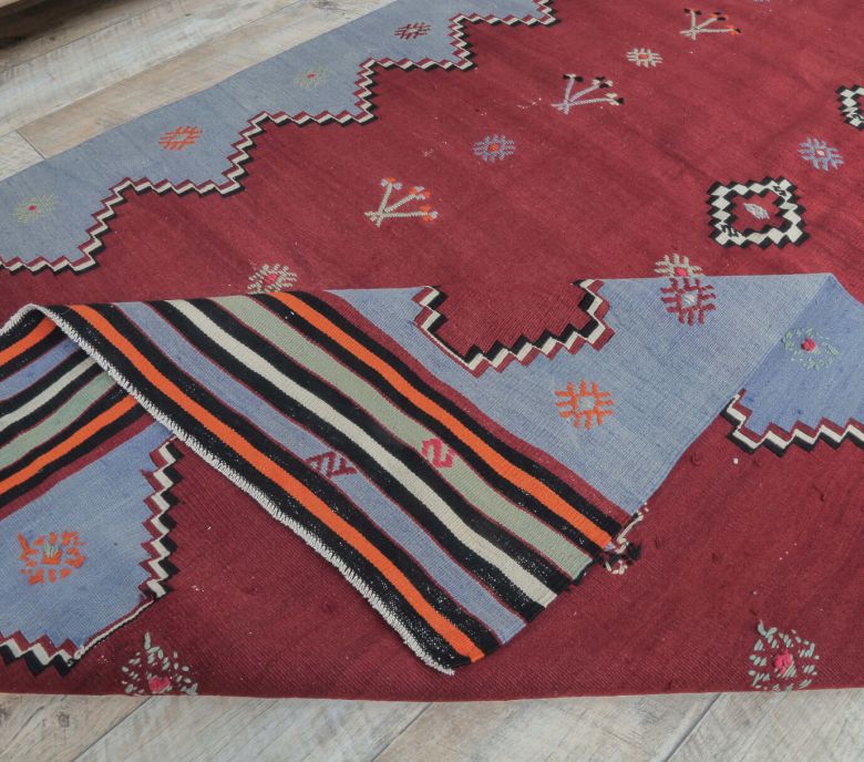 5x9 Vintage Balikesir Kilim Handmade Rug