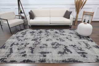 6x10 Handmade Vintage Area Anatolian Rug - Thumbnail
