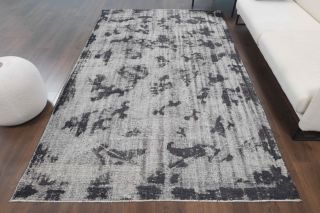 6x10 Handmade Vintage Area Anatolian Rug - Thumbnail