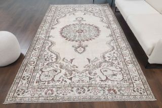 6x10 Handmade Vintage Area Rug - Thumbnail