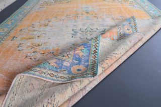 6x10 Handmade Vintage Large Area Rug - Thumbnail