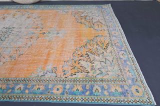 6x10 Handmade Vintage Large Area Rug - Thumbnail