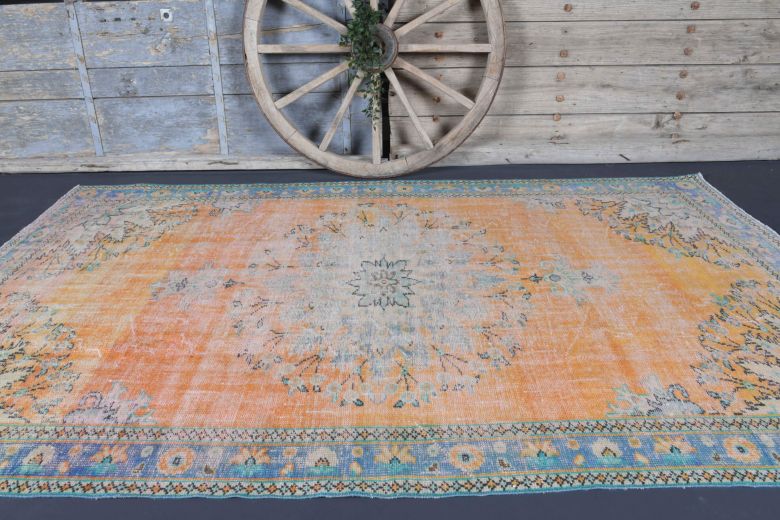 6x10 Handmade Vintage Large Area Rug