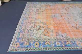 6x10 Handmade Vintage Large Area Rug - Thumbnail