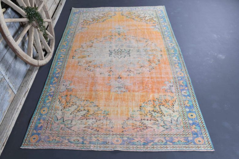 6x10 Handmade Vintage Large Area Rug