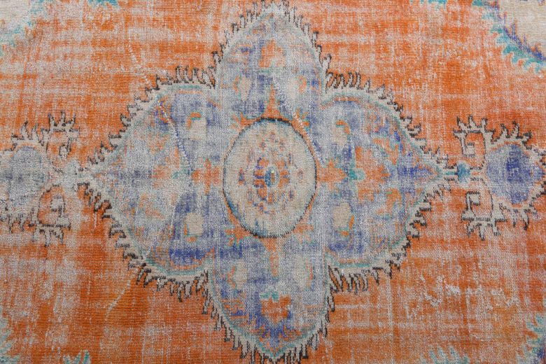 6x10 Handmade Vintage Anatolian Area Rug