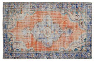 6x10 Handmade Vintage Anatolian Area Rug