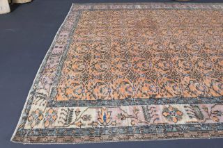 6x10 Handmade Vintage Large Area Rug - Thumbnail