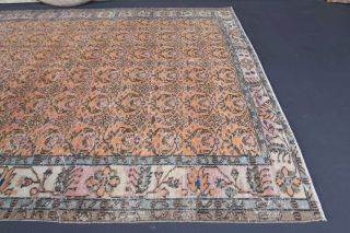 6x10 Handmade Vintage Large Area Rug - Thumbnail