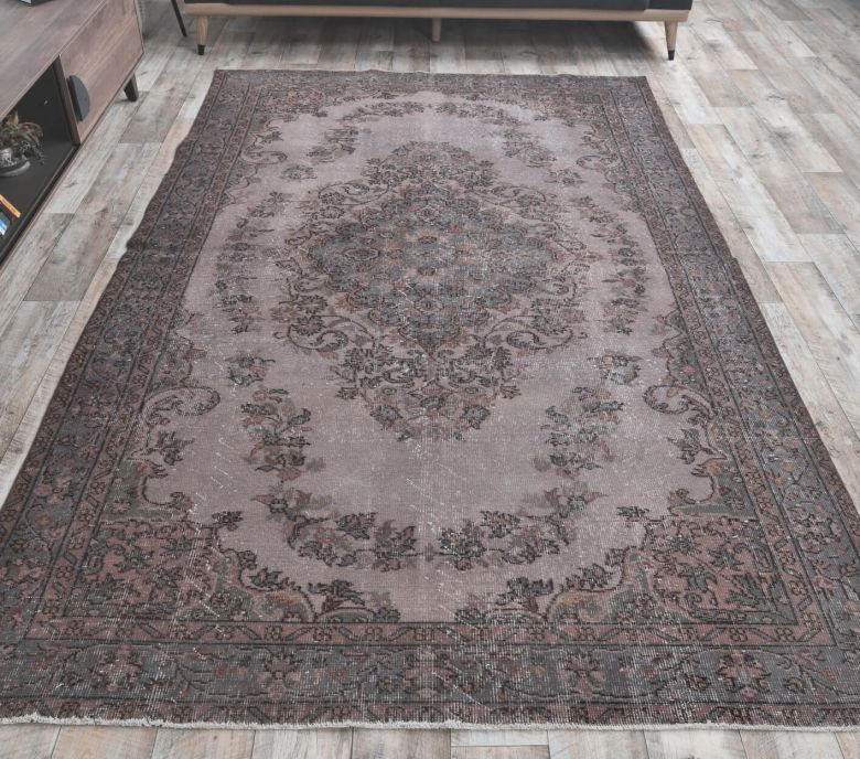 6x10 Vintage Handmade Overdyed Area Rug