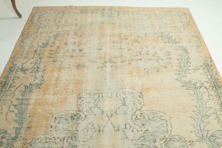 6 'x 10' Antique Washed Anatolian Oriental Area Rug from 1950s - Thumbnail