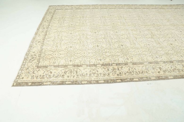 Vintage Beige Large Area Rug