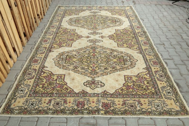 Vintage Anatolian Brown Area Rug