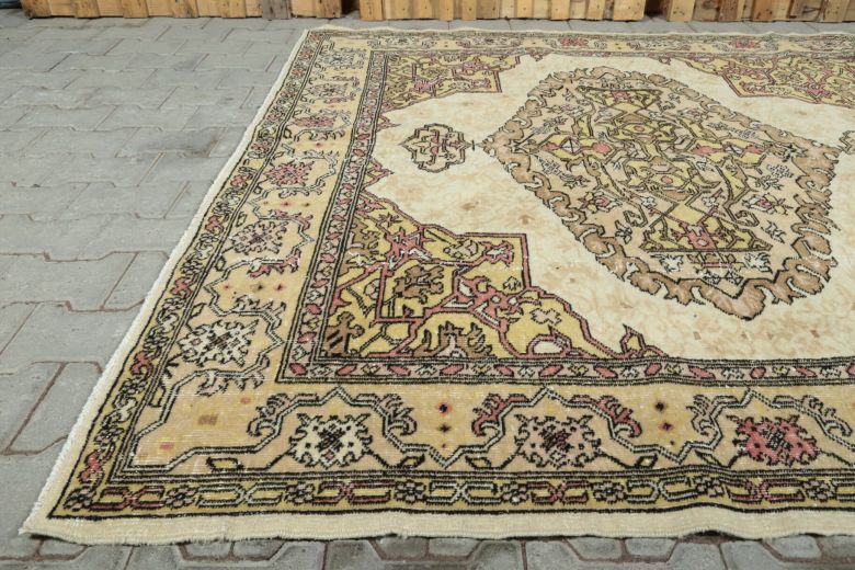 Vintage Anatolian Brown Area Rug