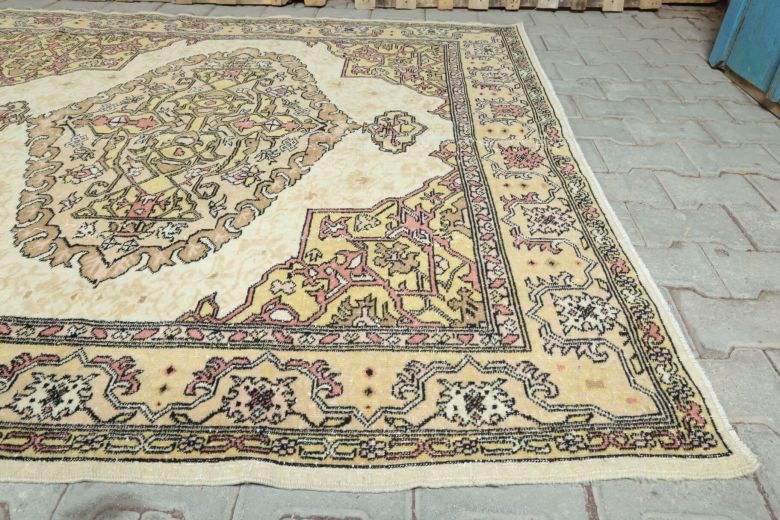 Vintage Anatolian Brown Area Rug