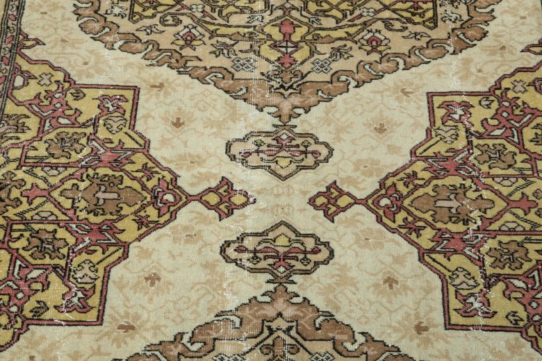 Vintage Anatolian Brown Area Rug