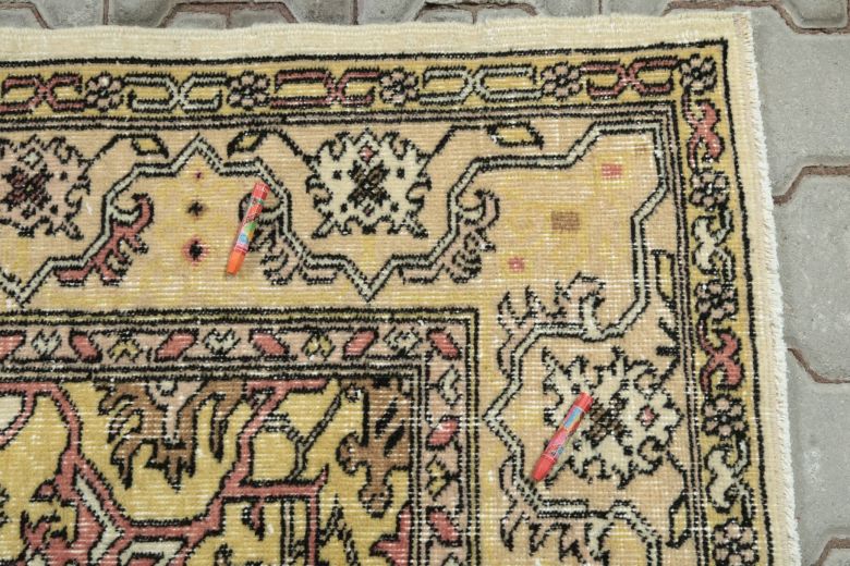 Vintage Anatolian Brown Area Rug