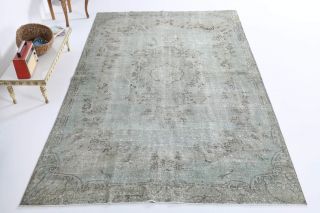 Antique Oushak Area Rug - Thumbnail