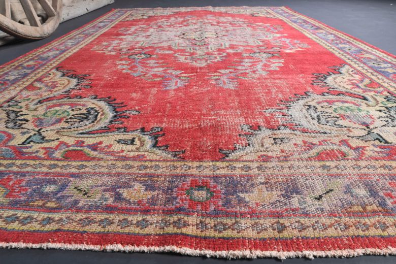 Vintage Red Area Rug