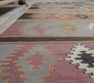 6x13 Vintage Kilim Handmade Rug - Thumbnail