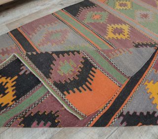 6x13 Vintage Kilim Handmade Rug - Thumbnail