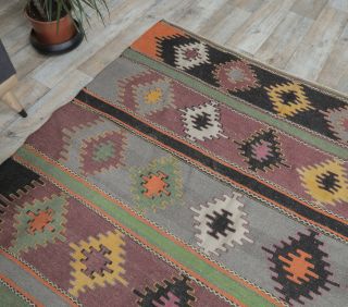 6x13 Vintage Kilim Handmade Rug - Thumbnail