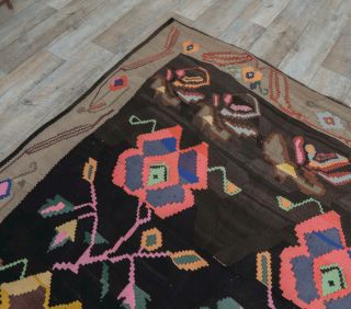 6x15 Azerbaijan Vintage Oversize Kilim Rug - Thumbnail