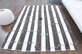 6x8 Handmade Vintage Area Rug - Thumbnail