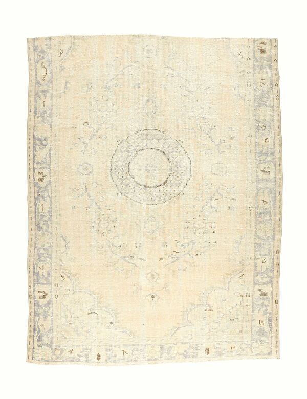 Vintage Orange Anatolian Area Rug