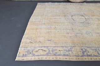 Vintage Orange Anatolian Area Rug - Thumbnail