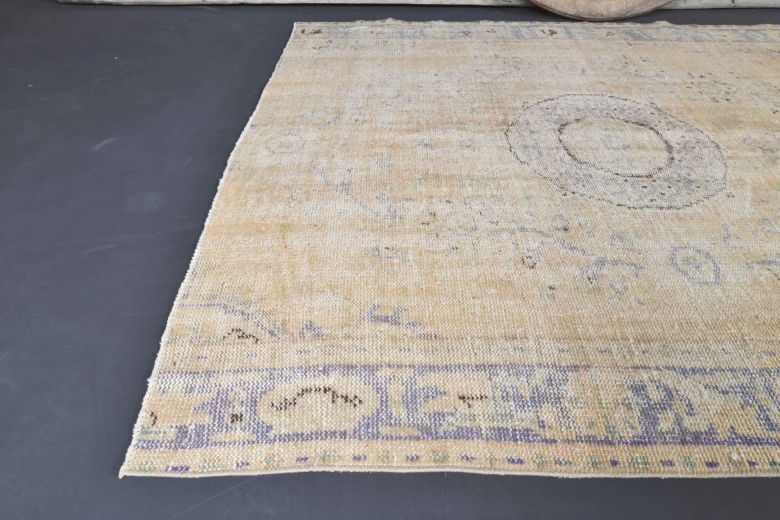 Vintage Orange Anatolian Area Rug