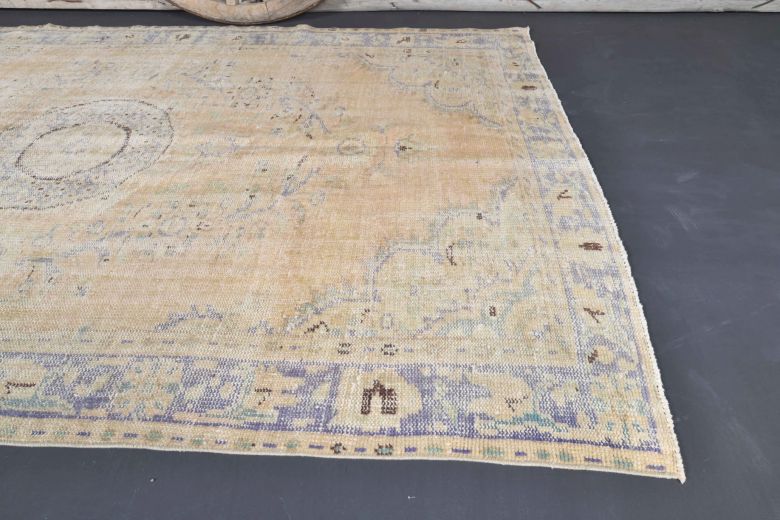 Vintage Orange Anatolian Area Rug