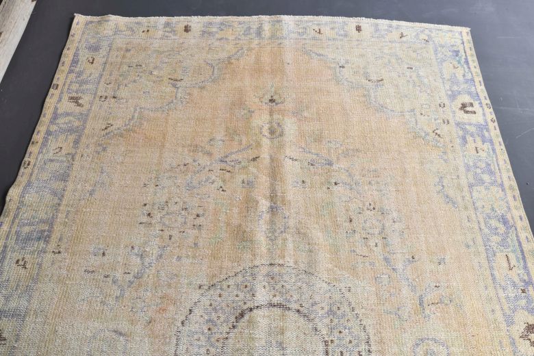 Vintage Orange Anatolian Area Rug