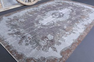 6x9 Handmade Vintage Area Anatolian Rug - Thumbnail