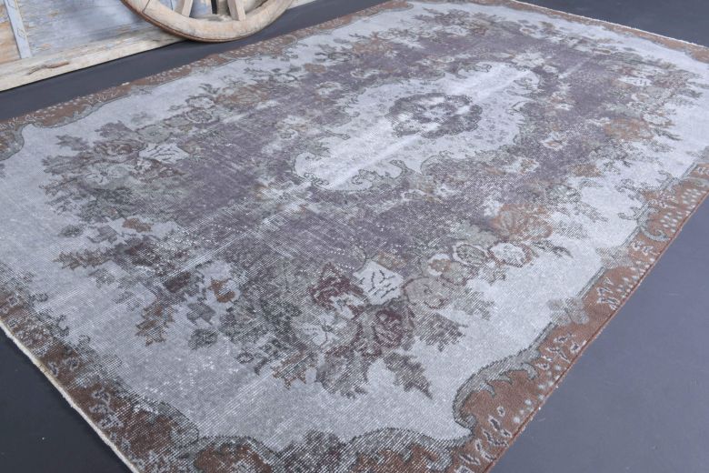 6x9 Handmade Vintage Area Anatolian Rug