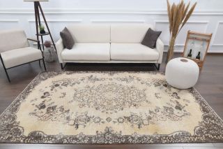 6x9 Handmade Vintage Area Rug - Thumbnail