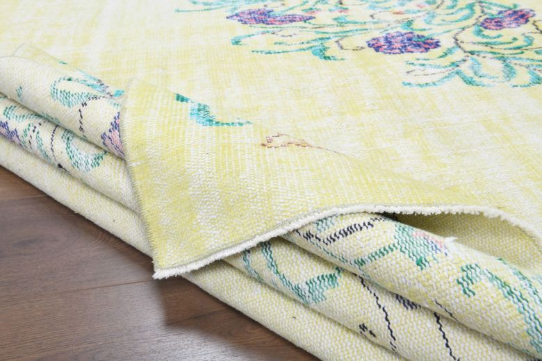 6x9 Handmade Vintage Area Oushak Rug