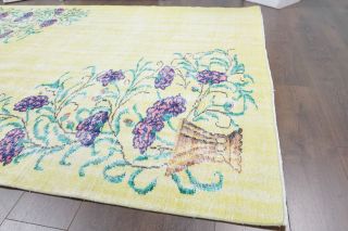 6x9 Handmade Vintage Area Oushak Rug - Thumbnail